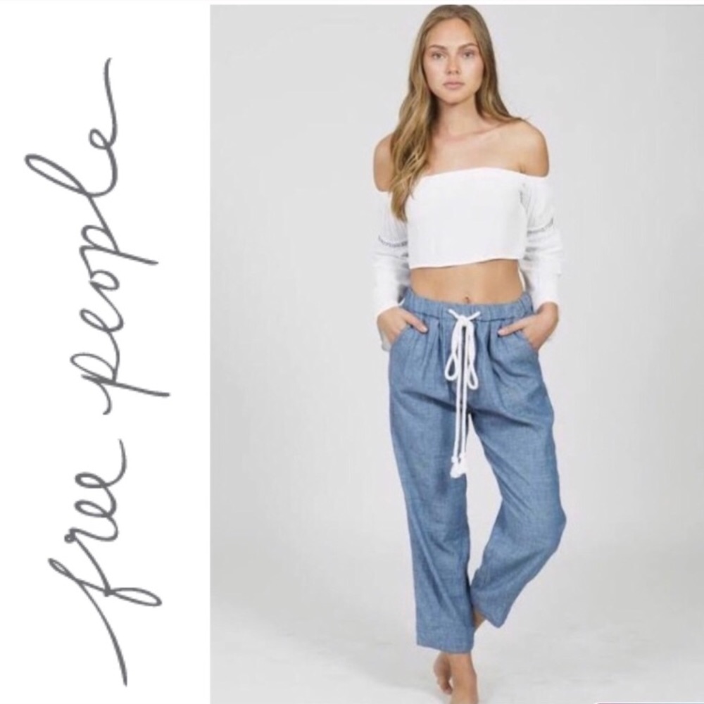 NWT Free People Chambray Pants